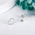 wholesale 925 Sterling Silver Opal Studs - Goat Shape  for Women Girls Mother's Day Present-0-2