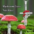 TOUPOP 925 Sterling Silver Sunflower Mushroom Lotus Cross Pendant Necklace-0-3