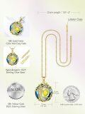 wholesale White Gold Yellow Gold Plated Sterling Silver Austrian Crystal Celtic Tree of Life Necklace-0-109