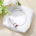 wholesale TOUPOP Cardinal Bracelet For Women Sterling Silver Moon Cardinal Gifts Red Bird Memorial Jewelry Gifts, Medium -0-4