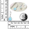 wholesale 925 Sterling Silver Larimar Teardrop Earrings for Women-0-3