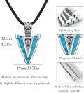 wholesale 925 Sterling Silver Turquoise Arrowhead Pendant Necklaces for Men & Women-0-5