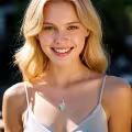 TOUPOP Sterling Silver Crystal Necklace For Daughter Gift From Dad-0-2