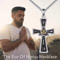 wholesale 925 Sterling Silver Eye of Horus Celtic Cross Pendant Necklaces for Men & Women-0-1