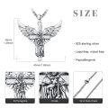 wholesale 925 Sterling Silver Guardian Angel Cross Pendant Necklace for Men Women Catholic s-0-1