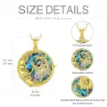 TOUPOP Sterling Silver Moon Star Necklace Sagittarius Zodiac Pendant-0-1