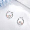 wholesale 925 Sterling Silver Axolotl Angel Wing Hoop Earrings - Cute Gifts for Women & Girls-0-2
