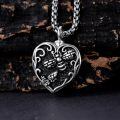 TOUPOP 925 Sterling Silver Heart Urn Necklace For Ashes Keepsake-0-4