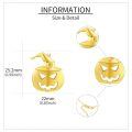 wholesale Gold Pumpkin Witch Hat Pendant Necklace - 925 Sterling Silver Halloween Costume s for Women-0-2