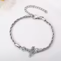 wholesale 925 Sterling Silver Norse VegvÃ­sir Compass Thor's Hammer Rune Charm Bracelet-0-2