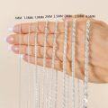 wholesale 925 Sterling Silver Twist Cable Chain Necklace for Men & Women - 4 Sizes (1-5 mm)-0-4
