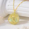 wholesale 14K Gold Sterling Silver Jade Tree of Life Necklace for Women-0-41