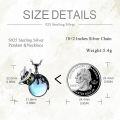 wholesale 925 Sterling Silver Moonstone Witch Hat Black Cat Halloween Necklace-0-4