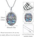 wholesale 925 Sterling Silver Abalone Shell Tree of Life Photo Frame Heart Lockets Necklaces for Women Girls s-0-4