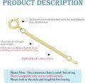 wholesale 14k Gold Snake Chain Extender for Necklaces and Bracelets Durable Removable 0.5/1/1.5/2/3 Extension Chain-0-1