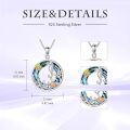wholesale Sterling Silver Crystal Sea Turtle Ocean Palm Tree Pendant Jewelry-0-9