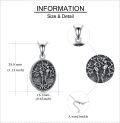 wholesale 925 Sterling Silver Tree of Life Photo Frame Pendant Necklace for Women Wife Girlfriend Gift-0-4