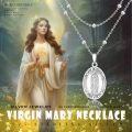 wholesale 925 Sterling Silver Our Lady of Guadalupe Virgin Mary Medal Pendant Necklace-0-5