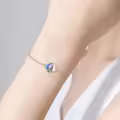TOUPOP Sterling Silver & Stone Wolf Link Bracelet for Women-0-1