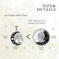 wholesale 925 Sterling Silver Moon & Tree of Life Pendant Necklace s for Her Him-0-3