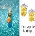 wholesale 925 Sterling Silver Pineapple Citrine Stud Earrings for Women-0-6