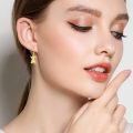 wholesale 925 Sterling Silver Rose Gold Plated Highland Cow Drop Earrings For Women-0-1