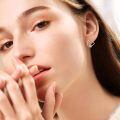 wholesale 925 Sterling Silver Baseball Hoop Earrings Platinum Plated Red Stitching Sports Jewelry For Women-0-4
