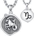 wholesale Sterling Silver Zodiac Constellation Necklace Astrology Pendant-0-25