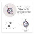 wholesale 925 Sterling Silver Rainbow Opal Phoenix Pendant Necklace-0-4