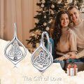 wholesale 925 Sterling Silver Celtic Knot Leverback Earrings - Unique  for Women-0-2