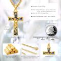 wholesale 925 Sterling Silver Jesus Cross Pendant Necklace - Faith Gift for Men & Women-0-3