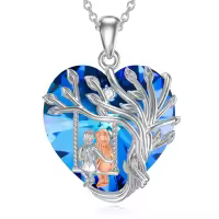 TOUPOP 925 Sterling Silver Tree Of Life Sisters Pendant Necklaces from Sister Jewelry Christmas Valentine Mothers Day Birthday Gifts for Women Sister Girls Her Wife-undefined