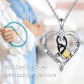 wholesale 925 Sterling Silver She Believed So She Did Heart Necklace-0-1