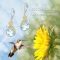 wholesale 925 Sterling Silver Dragonfly Moonstone Hypoallergenic Leverback Dangle Earrings for Women Gifts-0-4