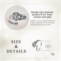 wholesale 925 Sterling Silver Adjustable Thumb Ring with Cross Design and Scrollwork Pattern for Women & Men-0-5