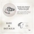 wholesale 925 Sterling Silver Open Ring Vintage Cross Floral Filigree Oxidized Adjustable Band-0-5