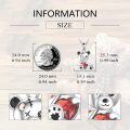 wholesale 925 Sterling Silver Teddy Bear Heart Pendant Necklace for Women Girls Gifts-0-3