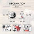 wholesale 925 Sterling Silver Teddy Bear Heart Pendant Necklace for Women Girls Gifts-0-3