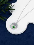 TOUPOP Sterling Silver Birthstone Tree Of Life Pendant Jewelry Gifts-0-1