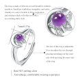 wholesale 925 Sterling Silver Rings Wholesale With Purple Gemstone-0-3