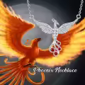 wholesale 925 Sterling Silver Birthstone Phoenix Necklace for Women-0-2