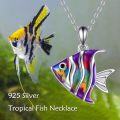 wholesale 925 Sterling Silver Rainbow Fish Pendant Necklace for Kids-0-4