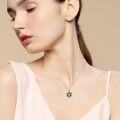 wholesale 925 Sterling Silver Cross & Star of David Pendant Necklace - Religious s for Women-0-1