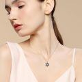 wholesale 925 Sterling Silver Cross & Star of David Pendant Necklace - Religious s for Women-0-1