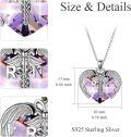 wholesale Sterling Silver Austrian Crystal RN NP LPN Caduceus Pendant Necklace w Angel Heart Charm Nurse Graduation Gift-0-21