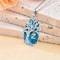 TOUPOP Sterling Silver Turquoise Z Initial Letter Pendant Necklace-0-3