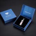 wholesale 925 Sterling Silver Skull With Blue Lapis Lazuli Crystal Pendant Necklace-0-20