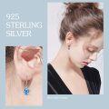 wholesale 925 Sterling Silver Sea Turtle Blue Opal Dangle Earrings Hawaiian Beach s for Women-0-4
