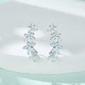 wholesale 925 Sterling Silver Blue Opal Star Stud Earrings for Women-0-2