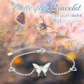 wholesale 925 Sterling Silver & Opal Butterfly Bracelet – Adjustable, Hypoallergenic, Elegant Gift for Women-0-4